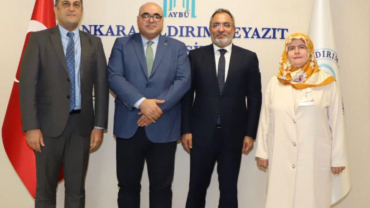 Ankara Bilkent Şehir Hastanesi'nden yeni rektöre ziyaret