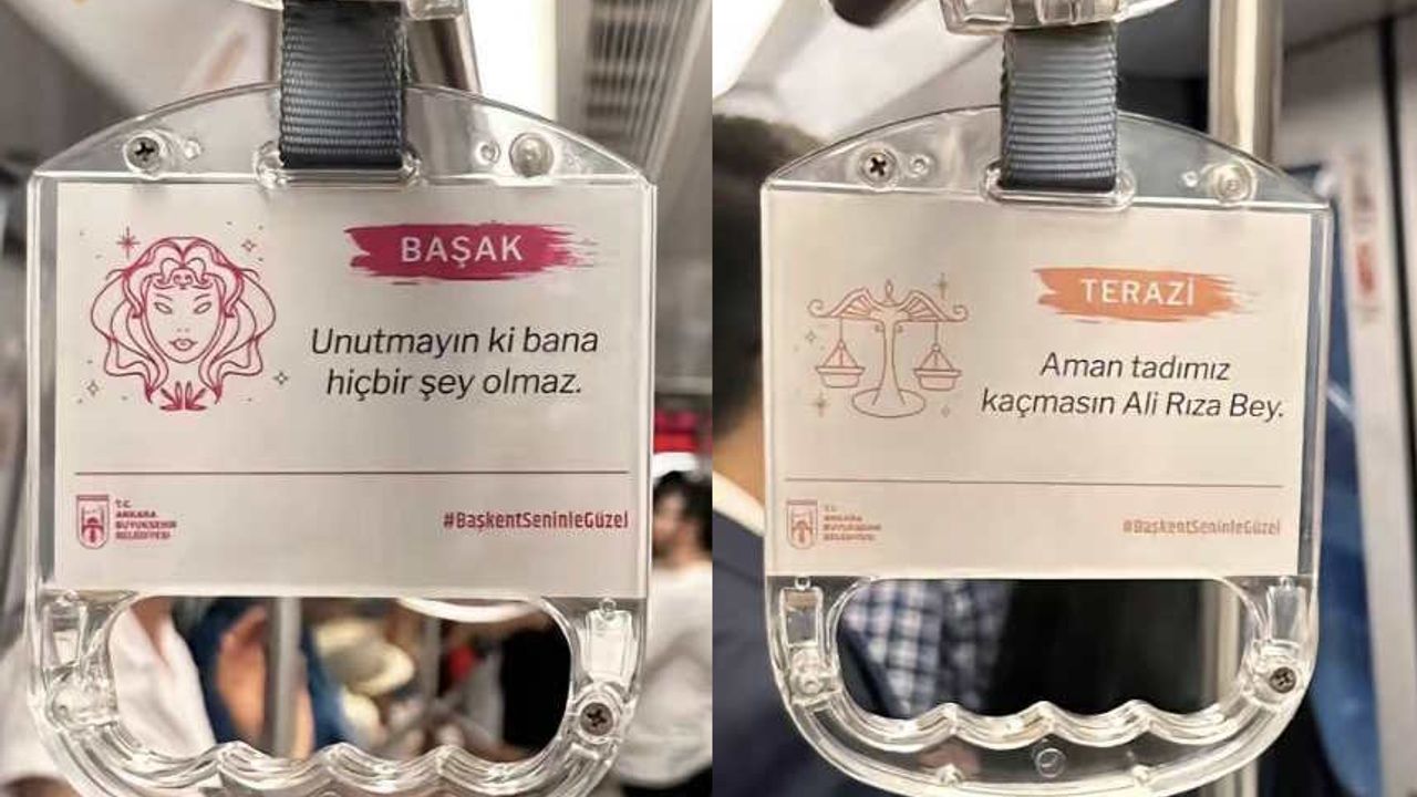 Ankara Metrosu Tutacakları Burçlar ile Süslendi