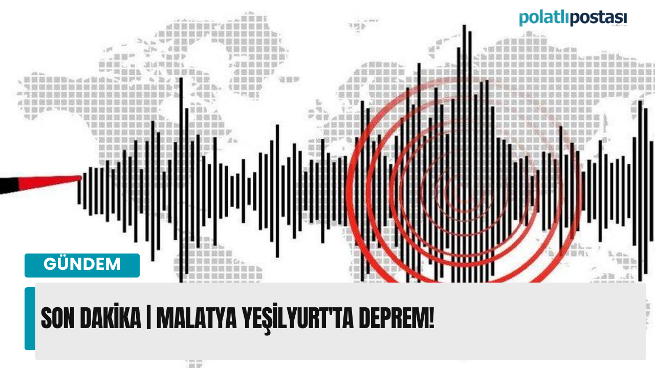 Son dakika | Malatya Yeşilyurt'ta deprem!