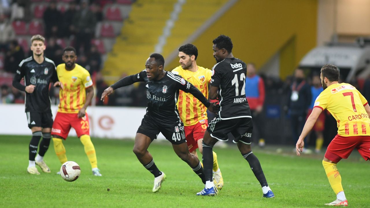 Beşiktaş Kayserispor 0-0 berabere kaldı