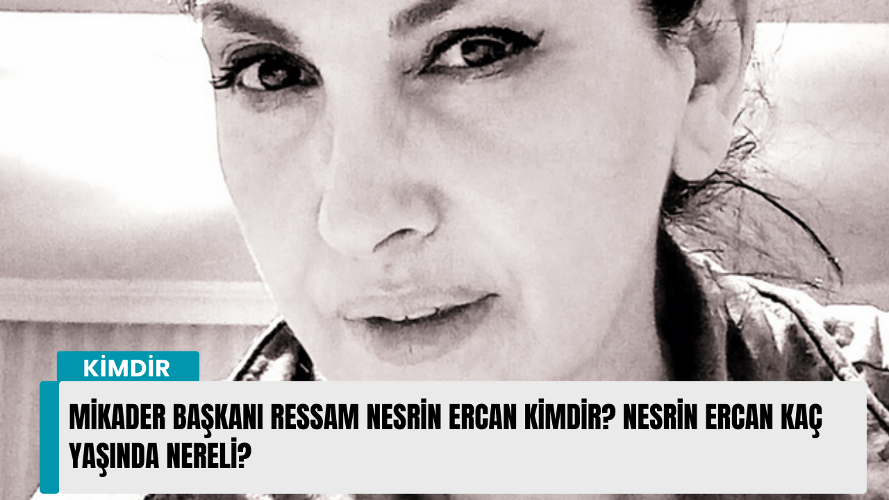 Mikader Başkanı Ressam Nesrin Ercan kimdir? Nesrin Ercan kaç yaşında nereli?
