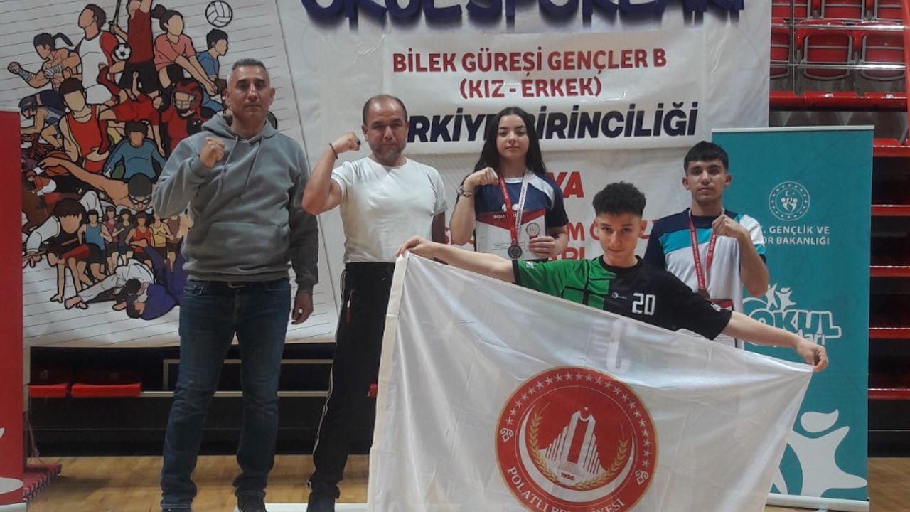 Polatlı Belediye Amatör Spor Kulübü'nden bilek güreşi şampiyonluğu!