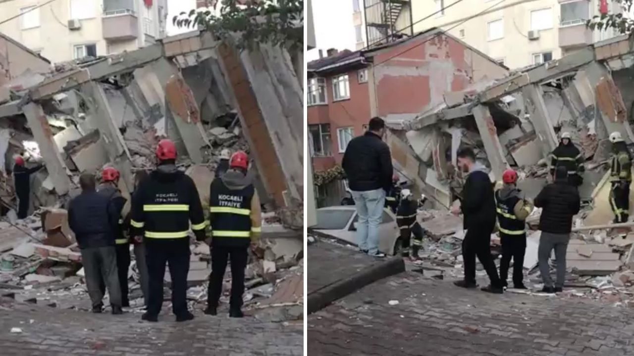 6 katlı bina çöktü! Arama kurtarma çalışmaları başladı