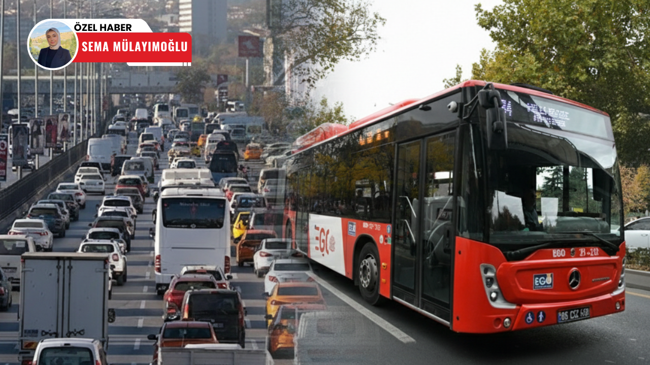 Ankara’da trafik çilesi: EGO otobüsleri duraklara geç ulaşıyor!