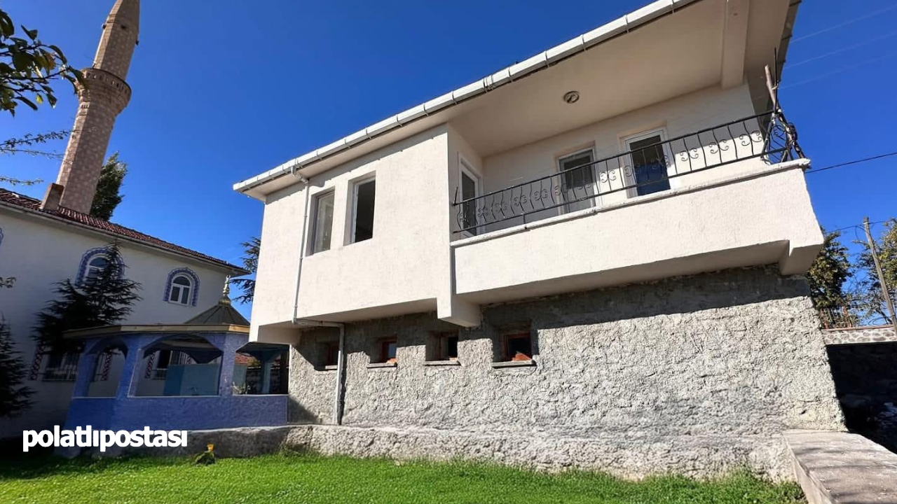Çamlıdere'nin Ahlatlar Köyünde imam evi baştan sona yenilendi
