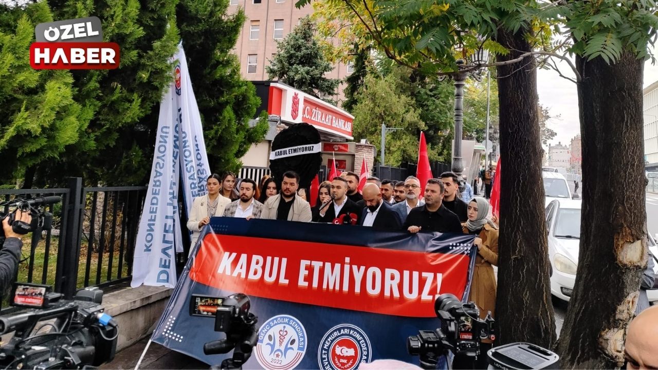 Sağlık çalışanları Ankara'da toplandı: “850 bin emekçinin hakkı yeniyor"