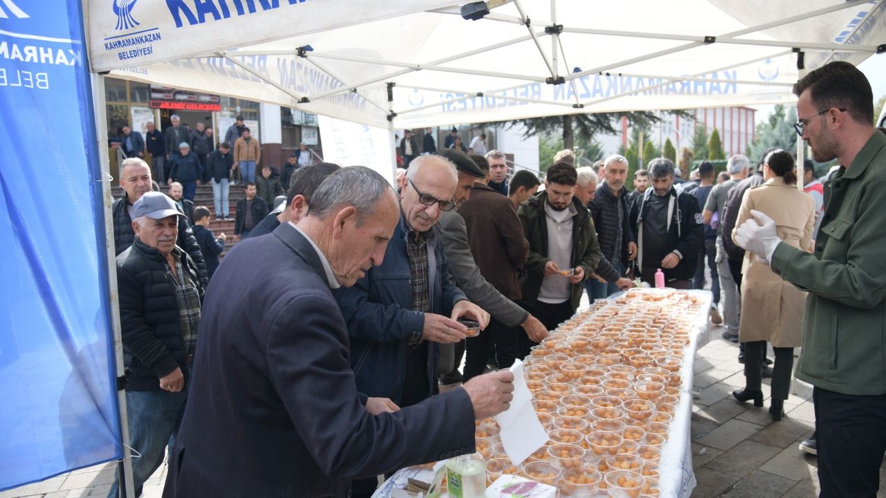 Kahramankazan’da, şehitler için lokma ikramı