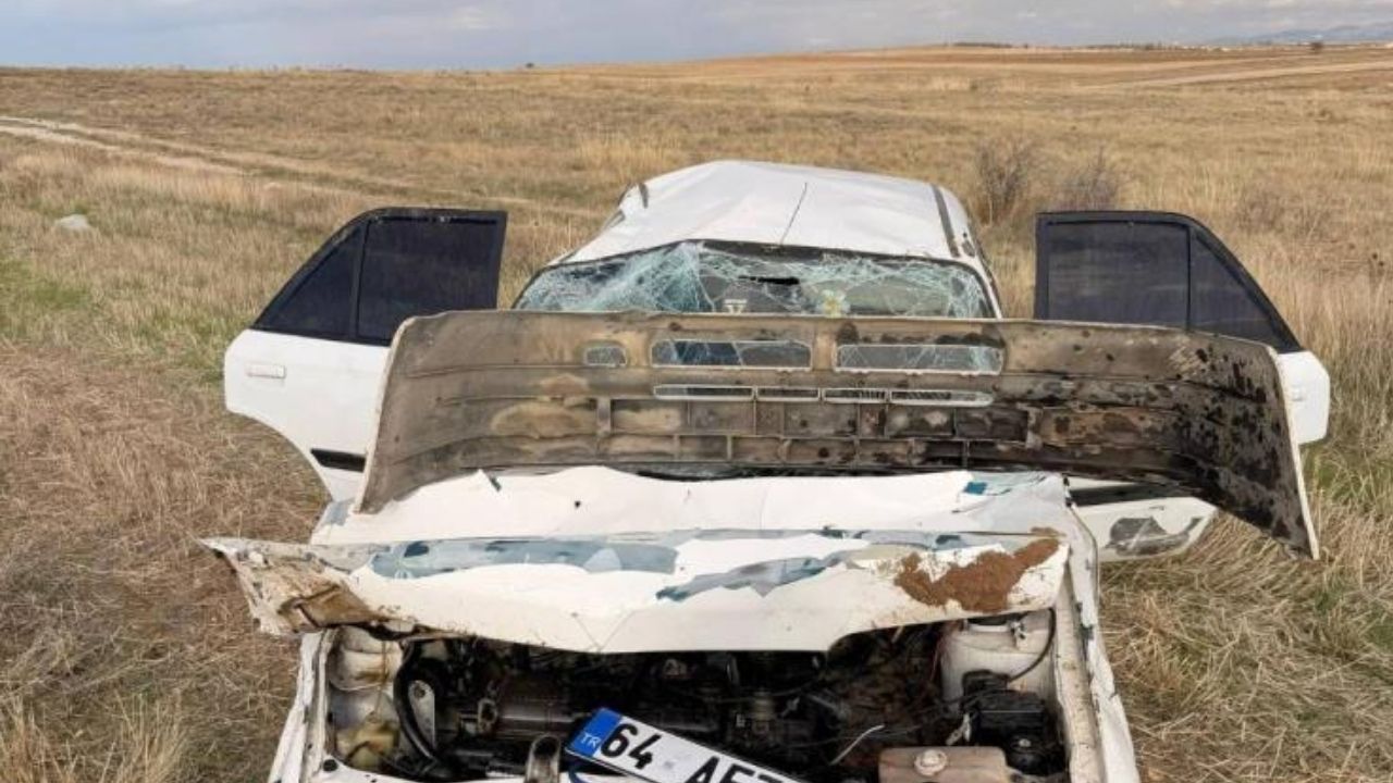 Otomobil tarlaya uçtu: Sürücü yaralandı