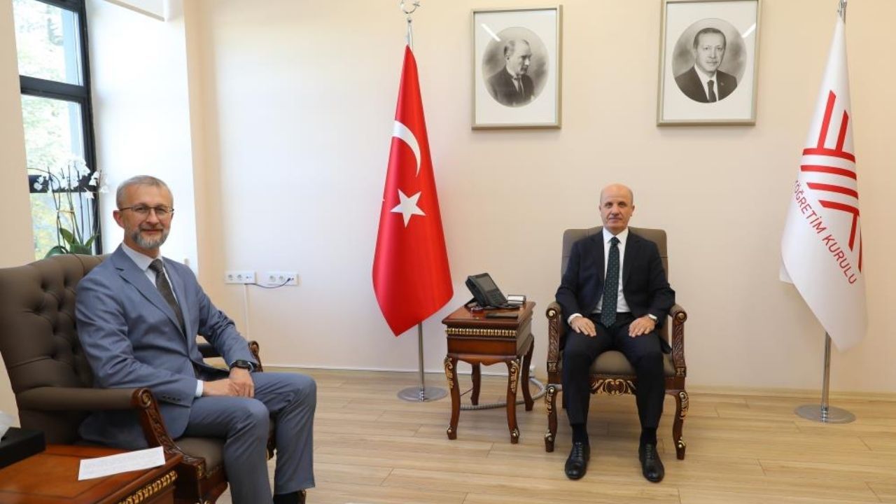 Ukrayna’nın Ankara Büyükelçisi Dzhelialov, YÖK Başkanı Özvar’ı ziyaret etti