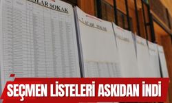Seçmen listeleri askıdan indi 