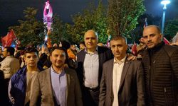 Başkan Acar, balkon konuşmasına katıldı