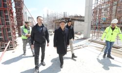 Başkan Yaşar inşaat çalışmalarını inceledi