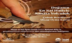 Çubuk Belediyesi Ahşap Sanatı severler için çalışma fırsatı veriyor
