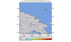 Papua Yeni Gine'de 5.9 büyüklüğünde deprem