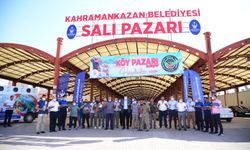 Kahramankazan'da köy pazarı açıldı