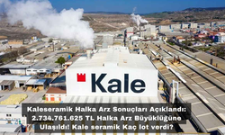 Kaleseramik Halka Arz Sonuçları Açıklandı: Kale seramik Kaç lot verdi?