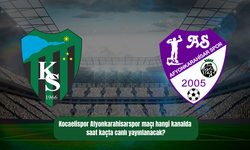 Kocaelispor Afyonkarahisarspor maçı Hangi Kanalda Saat Kaçta Canlı Yayınlanacak?