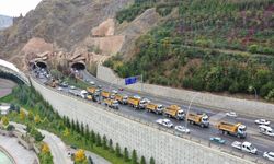 Kuzey Ankara yolu çalışma sebebiyle trafiğe kapandı