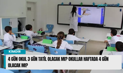 4 gün okul 3 gün tatil olacak mı? Okullar haftada 4 gün olacak mı?