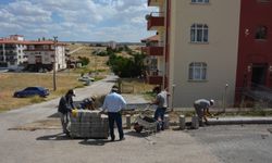 Akyurt’ta kaldırım ve bordür çalışmaları sürüyor