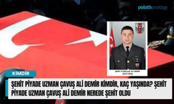 Şehit piyade uzman çavuş Ali Demir kimdir, kaç yaşında? Şehit piyade uzman çavuş Ali Demir nerede şehit oldu
