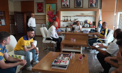 Başkan Şimşek Ankaragücü taraftarını makamında ağırladı