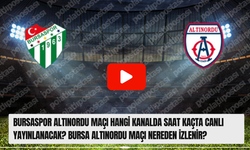 Bursaspor Altınordu maçı Hangi Kanalda Saat Kaçta Canlı Yayınlanacak? Bursa Altınordu maçı nereden izlenir?