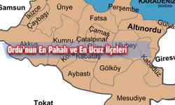 Ordu'nun En Pahalı ve En Ucuz İlçeleri