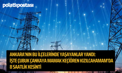 Ankara'nın bu ilçelerinde yaşayanlar yandı: İşte Çubuk Çankaya Mamak Keçiören Kızılcahamam'da 8 Saatlik Kesinti