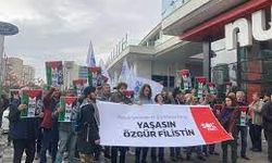 SOL Parti  İsrail Ankara Büyükelçiliği'nin Önünde Eylem Yaptı
