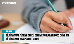 Bilgi Sarmal Türkiye geneli deneme sonuçları 2023 Ekim! TYT Bilgi Sarmal cevap anahtarı PDF