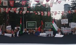 Dışişleri Bakanlığı önünde Filistin protestosu!