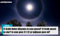 21 Aralık Neden dünyanın en uzun gecesi? 21 Aralık gecesi ne olur? En uzun gece 21 i 22 ye bağlayan gece mi?