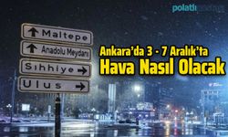 Ankara’da 3 - 7 Aralık’ta Hava Nasıl Olacak: Sabah işe gidenler yandı
