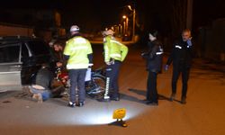 Konya'da otomobil ve motosiklet çarpıştı