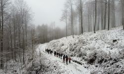 Doğa Aktiviteleri Grubu'ndan kar manzaralı yürüyüş