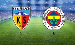 Fenerbahçe- Kayserispor maçında ilk 11'ler belli oldu!