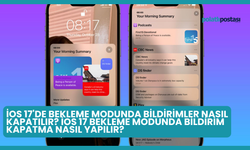 İOS 17'de Bekleme Modunda Bildirimler Nasıl Kapatılır? İOS 17 Bekleme Modunda Bildirim Kapatma Nasıl Yapılır?