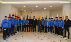 Kahramankazan Belediyespor Kulubü sporcularından Serhat Oğuz'a ziyaret