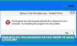 Binkw32.dll Bulunamadı Hatası Nedir ve Nasıl Çözülür?