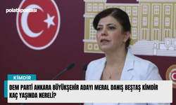 DEM Parti Ankara Büyükşehir Adayı Meral Danış Beştaş kimdir kaç yaşında nereli?