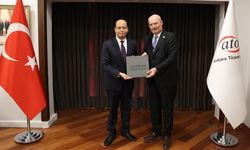 Mısır Büyükelçisi'nden ATO Başkanı Gürsel Baran'a ziyaret