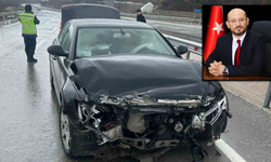 Ak Partili belediye başkanı makam aracı ile kaza yaptı