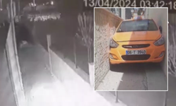 Ankara'da alkollü taksici polisten kaçarken iki duvar arasına sıkıştı