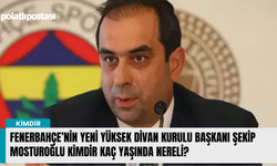 Fenerbahçe’nin Yeni Yüksek Divan Kurulu Başkanı Şekip Mosturoğlu kimdir kaç yaşında nereli?