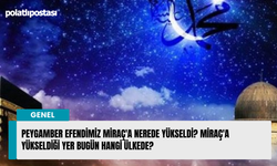 Peygamber efendimiz miraç'a nerede yükseldi? Miraç'a yükseldiği yer bugün hangi ülkede?