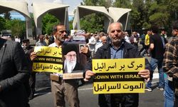 Tahran’da protesto! Yüzlerce kişi “Kahrolsun İsrail” sloganları attı