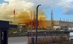Turuncu dumanları gökyüzünü sardı! Fabrika çevreyi kirletirken suçüstü yakalandı