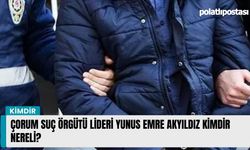 Çorum Suç örgütü lideri Yunus Emre Akyıldız kimdir nereli?