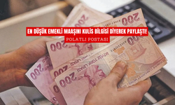 En düşük emekli maaşını kulis bilgisi diyerek paylaştı!